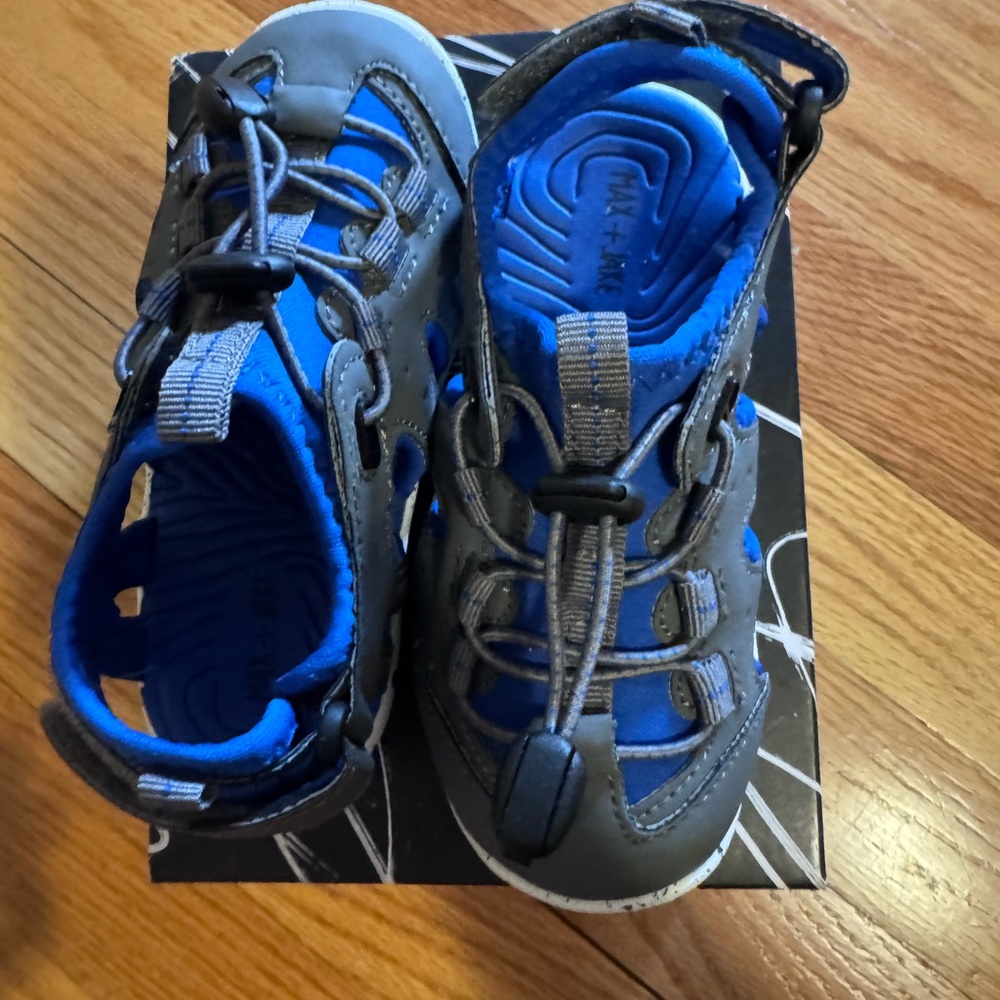 Brand New Kids Blue and Gray Sandals